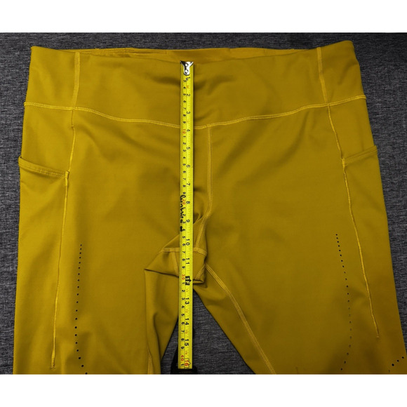 Brooks Womens Method 7/8 Tight Leggings Activewear Golden Hour Yellow Sz 2XL - Picture 9 of 9